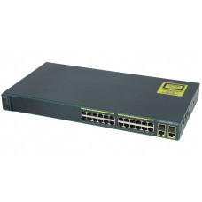 БУ Коммутатор управляемый Cisco Catalyst C2960 Layer 2, 24 x 100mbps, 2 x combo Gigabit/SFP, Console