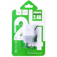 Зарядний пристрій Hoco C22A, 5v 2.4a, 1 x USB