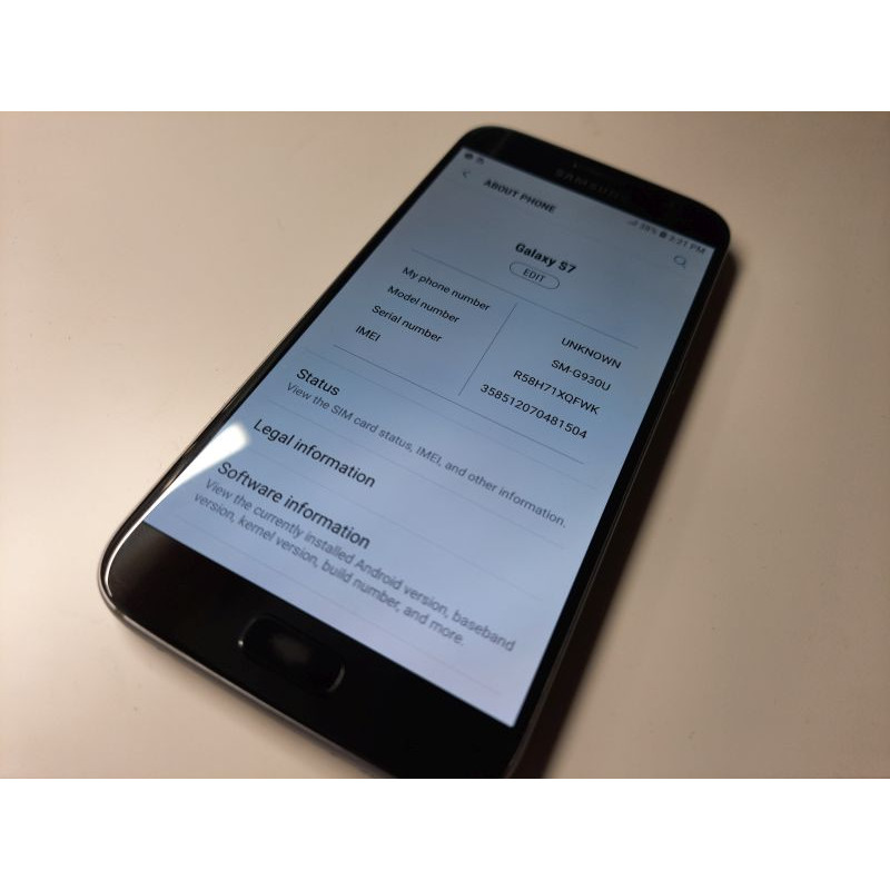 БУ Смартфон 5.1" Samsung Galaxy S7 (SM-G930U) 32Gb Black