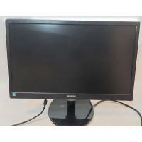 Уцінка! БУ Монітор 21.5" LED TN, Philips 223V5_4824, Full HD, VGA, DVI (тріщина, смуга)