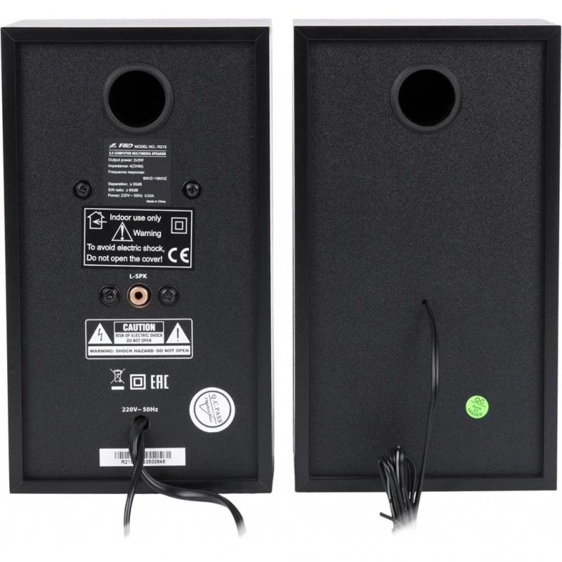 Used Acoustic system 2.0 F&D R-215, 6W, 64 Hz - 20 kHz, MDF