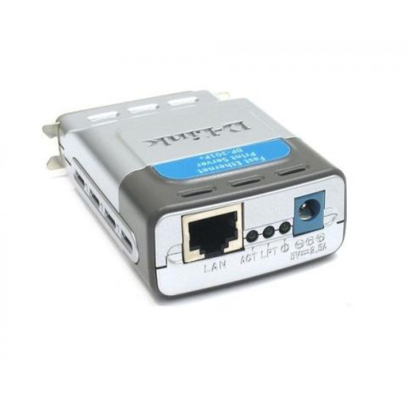 БУ Принт-сервер D-link DP-301P+, LPT (Centronix), 100 mbit Ethernet