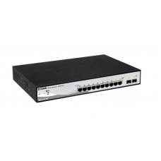 БУ Комутатор керований 2 рівня D-Link DGS-1210-10P, 10 x Gigabit (8 x PoE), 2 x SFP
