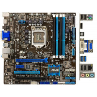 БУ Материнська плата s1155, ASUS P8H77-M (4xDDR3, Intel H77, PCI-Ex16x2, VGA, DVI, HDMI, microATX)