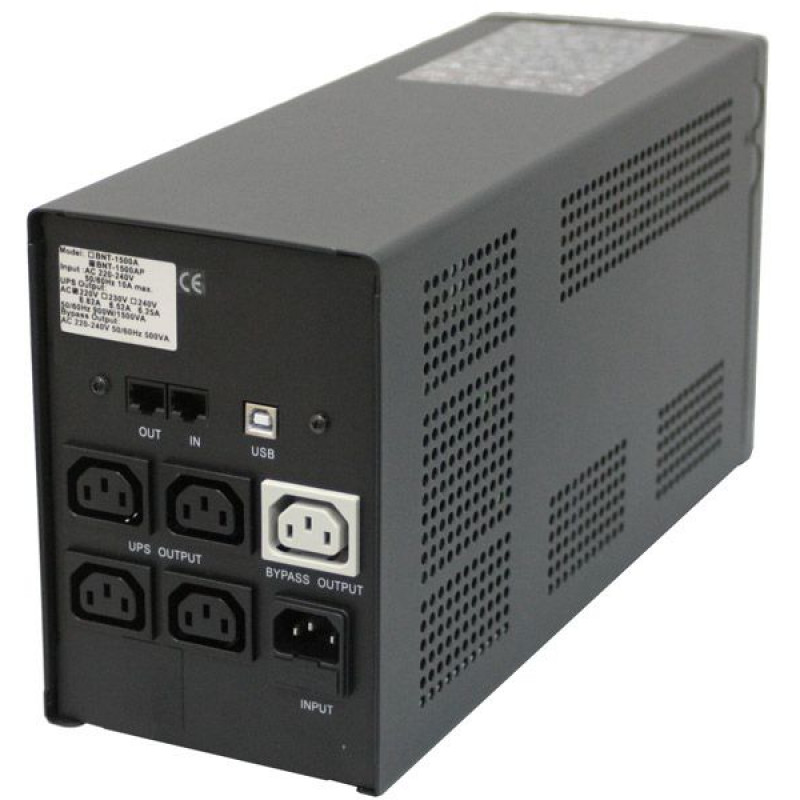 БУ ДБЖ лінійно-інтерактивний Powercom BNT-1000AP, 1000VA, 600W, Tower, без АКБ