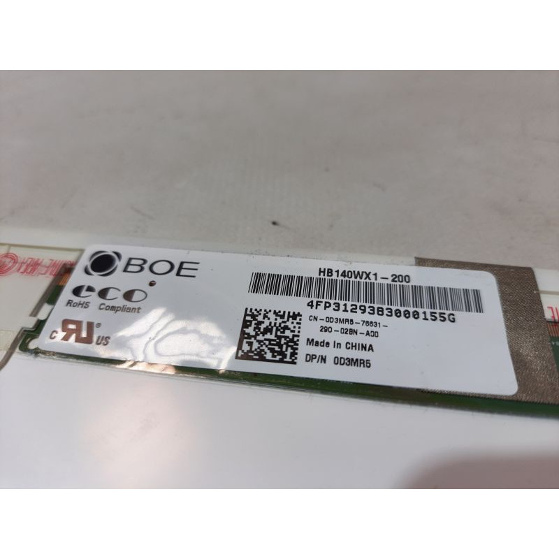 БУ Матриця (дисплей) 14.0" BOE HB140WX1-200 (LED, 1366x768, 40pin, зліва внизу, матова)
