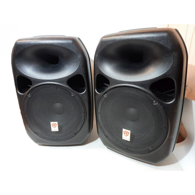 Used Acoustic set Rockville RPG122K, 12" speakers, 250W, mixer, Bluetooth, USB, stands