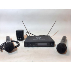 Rockville RWM1203VH radio microphones, with base, 3v power supply (2xAA)