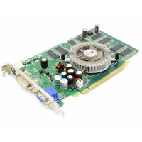 БУ Видеокарта Nvidia GeForce 6600 (128 МБ, GDDR2, 64 бит, 400/500 МГц, VGA, DVI, LR2A22