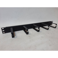 Used Cable organizer 1U ZPAS WNK-811-101, 5 rings, metal