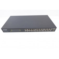 Used Unmanaged Switch D-Link DES-1026G, 24 x Fast Ethernet (10/100 Mbps), 2 x Gigabit