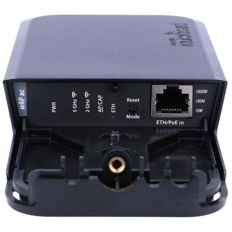 Mikrotik wAP ac Black Edition Wi-Fi access point, 2.4/5 GHz, 802.11ac, 1 x Gigabit, PoE power supply