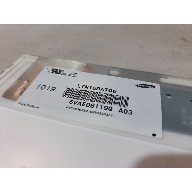 БУ Матриця (дисплей) 16.0" Samsung LTN160AT06 (LED, 1366 * 768, 40pin, справа внизу, глянець)