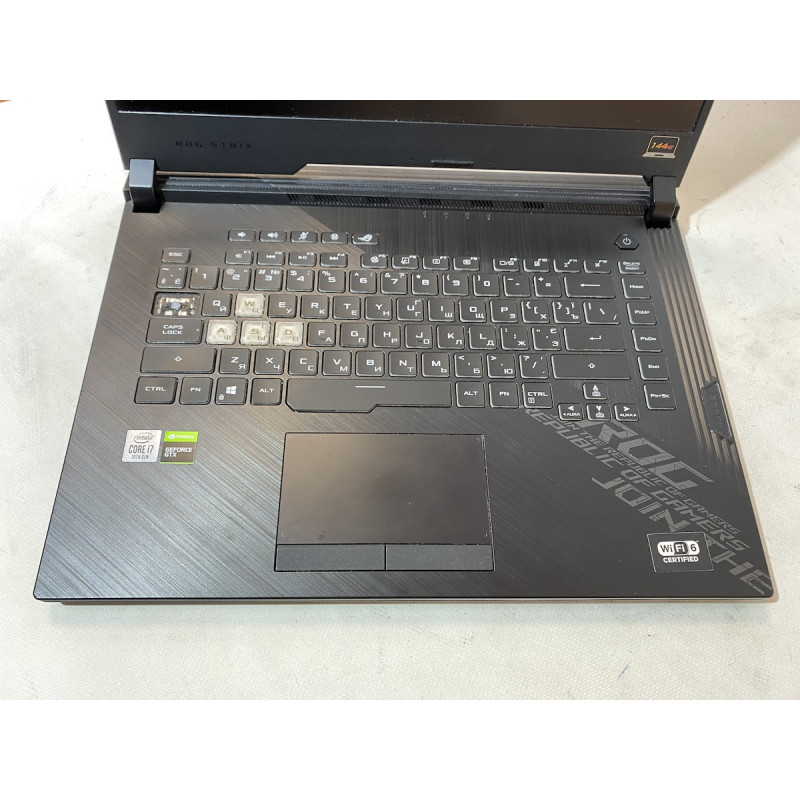 Used Notebook 15.6" ASUS ROG Strix G15, Core i7-10750H (2.6 GHz), 16GB DDR3, GeForce GTX 1650 Ti, 512GB
