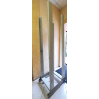 Used Double-frame rack 42U 600x600 NoName, up to 200kg, on legs, defects