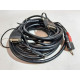 БУ Кабель мультимедійний DVI to VGA 6m, з аудіо 2 х RCA to mini-jack 3.5mm