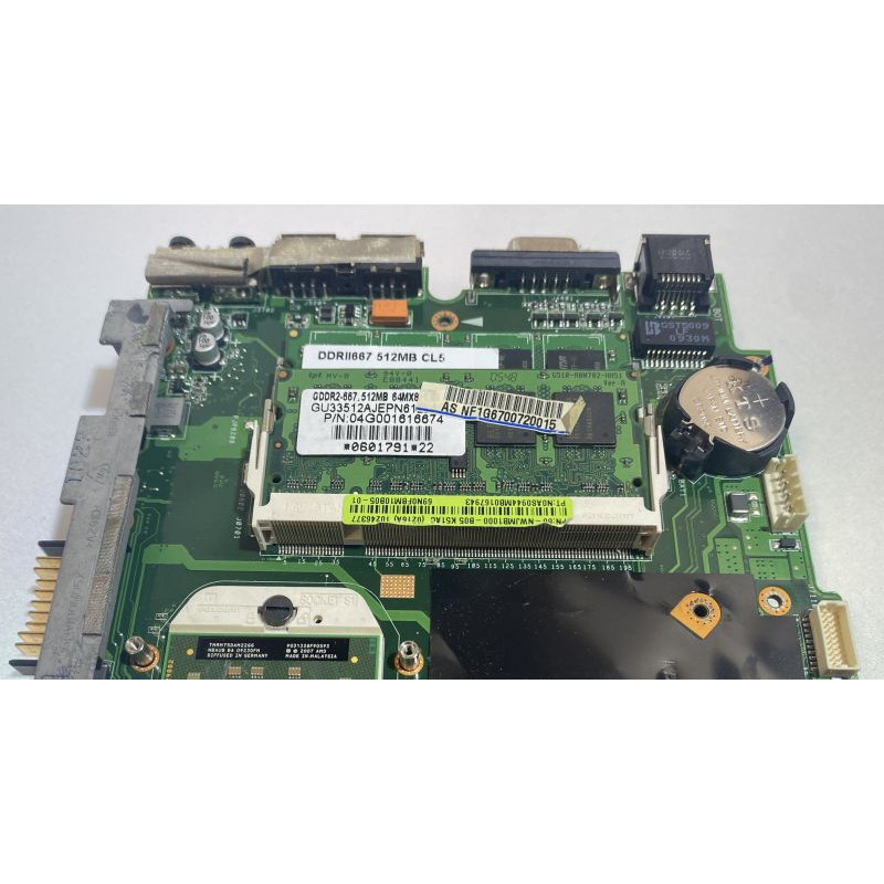 БУ Материнская плата для ноутбука Asus K51AC (Turion X2 RM-75, 1GB DDR2, Radeon HD 3200)