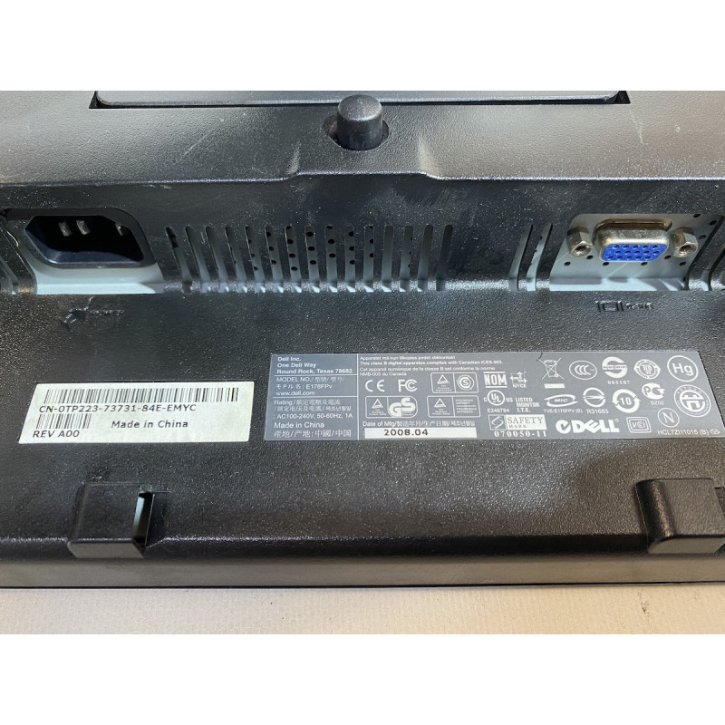 Уценка! БУ Монитор 17" CCFL TN, Dell E178FP, 1280 x 1024, 5 мс, 5:4, VGA, E178FPv (не родная нога)
