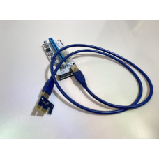 БУ Райзер PCI-EX, x1-x16, 4-pin Molex, SATA, 6-pin, USB 3.0 AM-AM 0.6 м