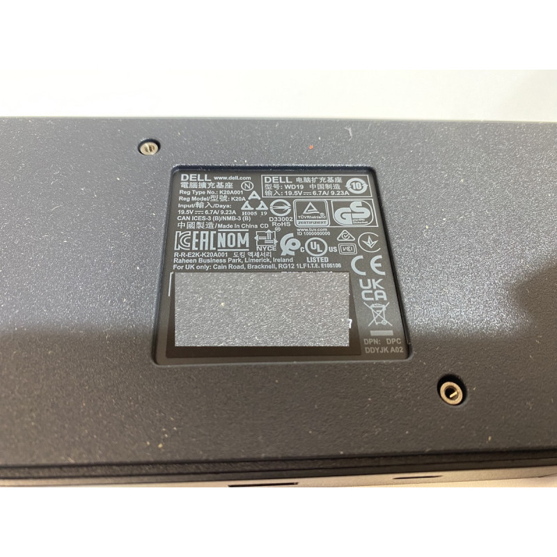 Док-станция Dell Dock WD19, 130W, подключение USB Type C (210-ARJG)