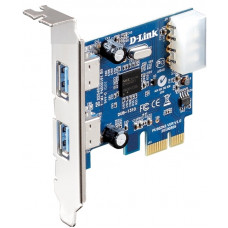 БУ Адаптер D-Link DUB-1310 (Low Profile) 2-портовий USB3.0, 1 х Molex, PCI Express
