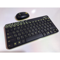 БУ Комплект (клавіатура та миша) Logitech MK240 Wireless Combo Black