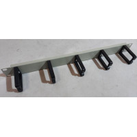 Used Cable organizer 1U, plastic rings, white