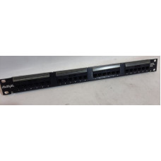Used Patch panel 24 ports, 1U Avaya, Cat.5e, UTP (1100PSE)