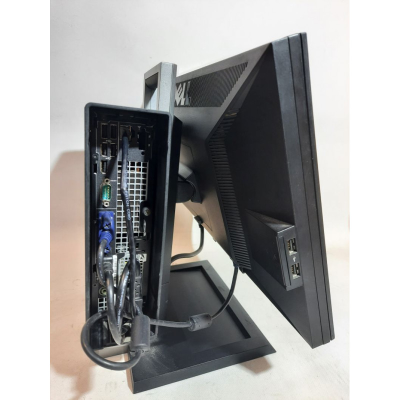 Used PC with monitor Dell Optiplex 780 USFF, 19" P1911b, Core 2 Duo E7500 (2.9Ghz) 4Gb DDR3, 250Gb