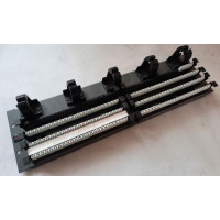 Used Cable organizer 3U Molex, plastic rings, with plinths
