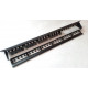 Used Patch panel (frame) 24 ports, 1U Panduit, Cat.5e, UTP (without modules)
