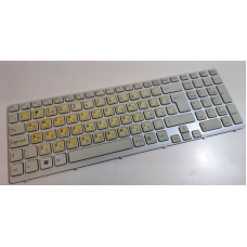 Клавіатура для ноутбука Sony Vaio SVE151 (149032911GB) наклейки, white