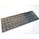 Stickers for opaque keyboard (black background) orange Cyrillic