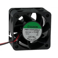 БУ Вентилятор для корпуса 1U Sunon 40х40х28мм, 3pin (PMD1204PQBX-A)