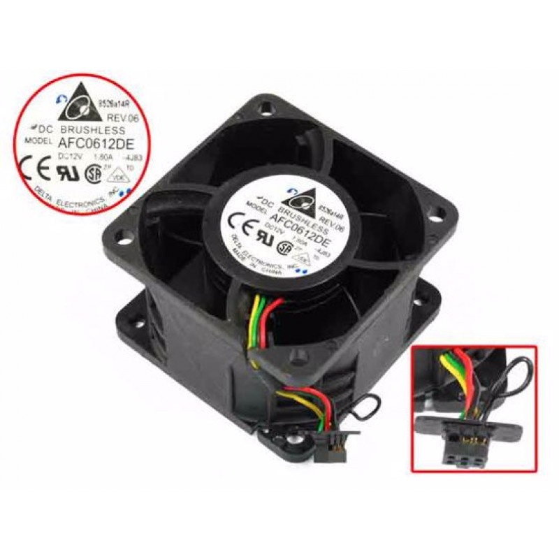 БУ Вентилятор для корпуса Delta AFC0612DE, 60х60х38мм (12v 1.8a 6pin)