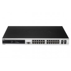 БУ Комутатор керований D-Link DES-3828, Layer 3, 24 x 100 Mbit, 2 x Gigabit Ethernet, console