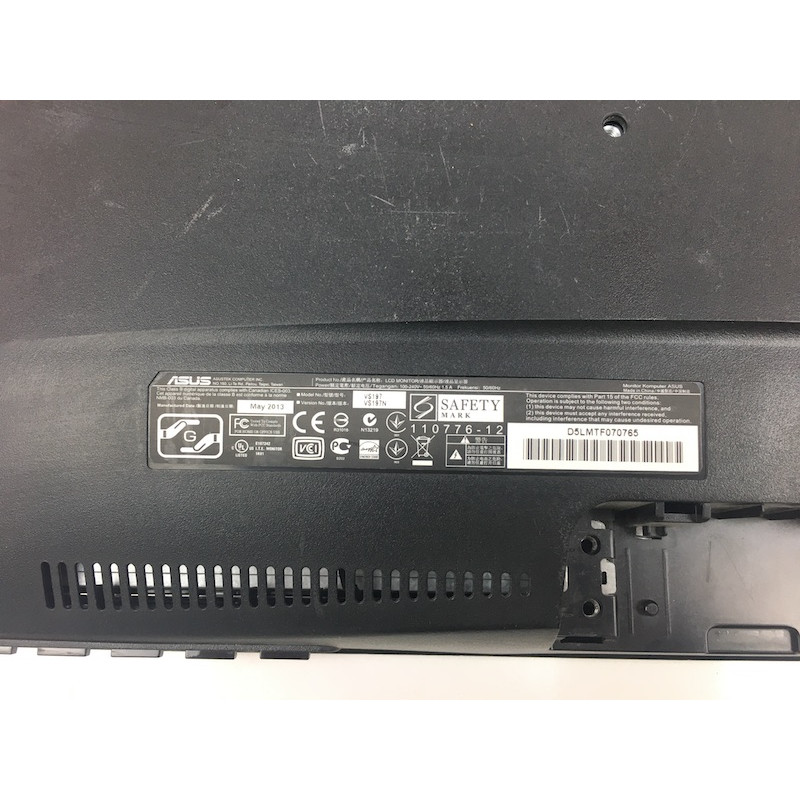 Уцінка! БУ Монітор 18.5" LED TN, Asus VS197, 1366x768 (16:9), 5 мс, VGA (без ноги, подряпини)