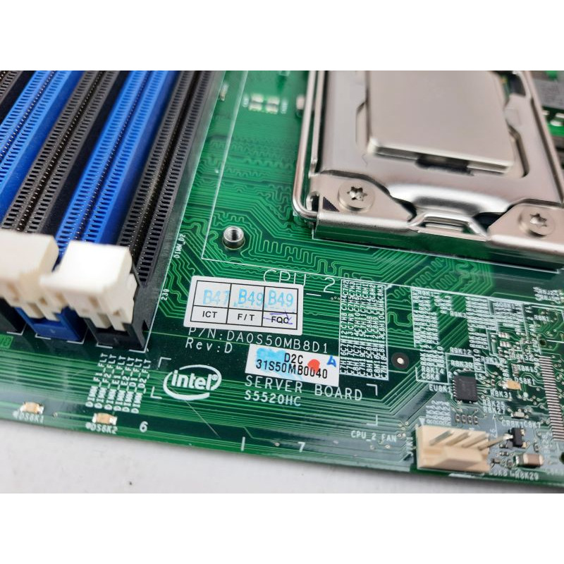 Used Motherboard s1366 (2), Intel S5520HC (12xDDR3, Intel 5520, PCI-Ex16x1, EATX)