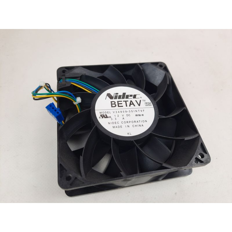 Used Case fan Nidec BETA V V34809-35INT9F, 120x120x38mm (12v 3.3a 4pin)