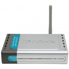 Used Wi-Fi access point D-Link DWL-2100AP, 802.11b/g/a, 2.4 GHz, 1 x WAN, 1 x LAN 10/100