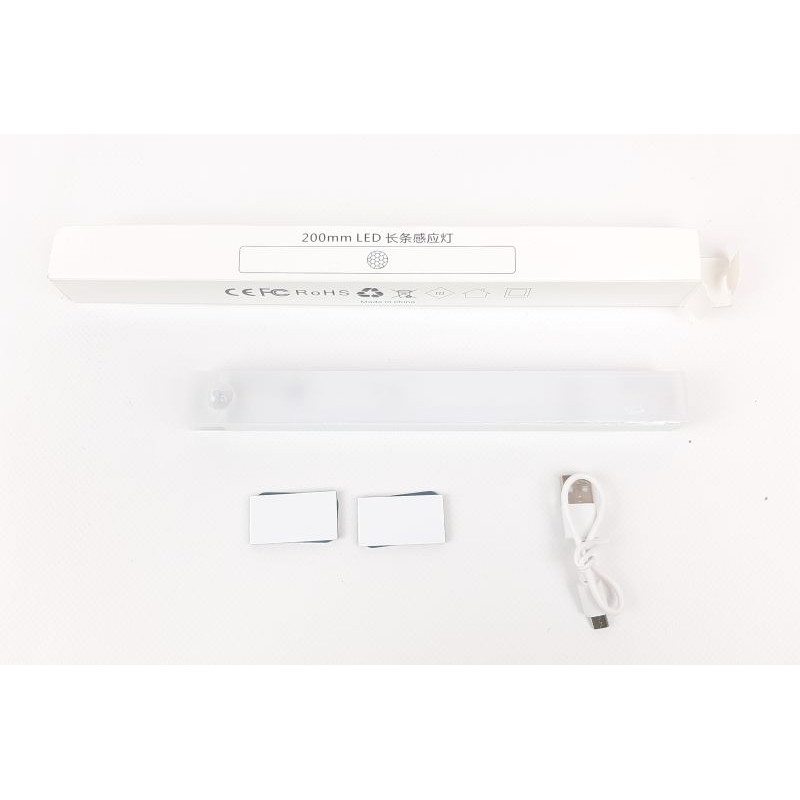 Rechargeable LED lamp, with motion and lighting sensor 2W 200mm, micro USB