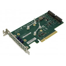 БУ Контролер Supermicro PCIe x8, 2x SSD m.2 NVMe (AOC-SLG3-2M2) низький профіль