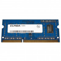 Used RAM 1 GB, DDR3, for laptops, Elpida (1066 MHz, 1.5 V, CL7, EBJ11UE6BBSO-AE-F)