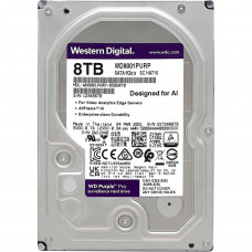 Used Hard drive 8 TB Western Digital (for PC, 3.5", 7200 rpm, 256 MB, SATAIII, WD8001PURP)