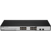 БУ Комутатор керований D-Link DGS-1216T D1G, Smart, 14 x Gigabit, 2 x Gigabit/SFP combo