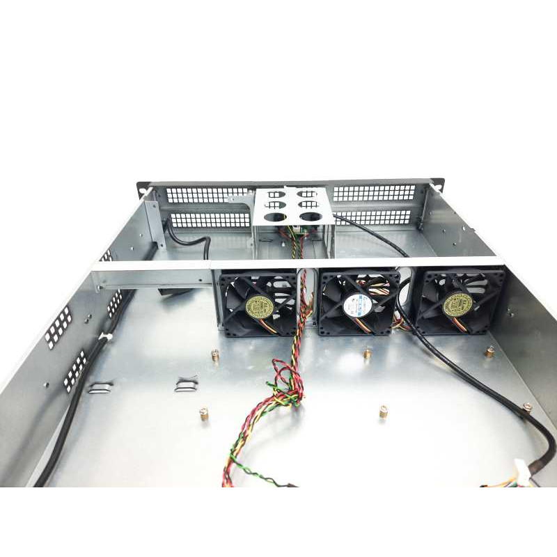 Used Case for server 2U Chieftec UNC-210, 573x482x89mm, ATX, 3x80mm, without PSU