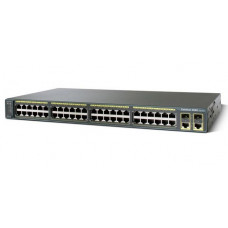 БУ Коммутатор управляемый Cisco Catalyst C2960 Layer 2, 48x100mbps, 2x Gigabit/SFP (WS-C2960-48TC-L)