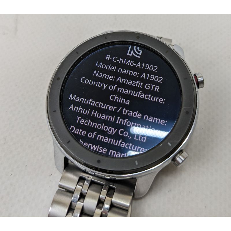 БУ Смарт-годинник Amazfit GTR 47mm Stainless Steel EU A1902