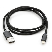 Кабель Vinga USB 2.0 AM to Lightning 1m LED black