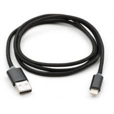 Кабель Vinga USB 2.0 AM to Lightning 1м LED черный